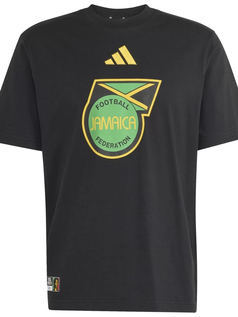 adidas x Jamaica Football Federation (JFF) x Bob Marley Home DNA T-Shirt – Black